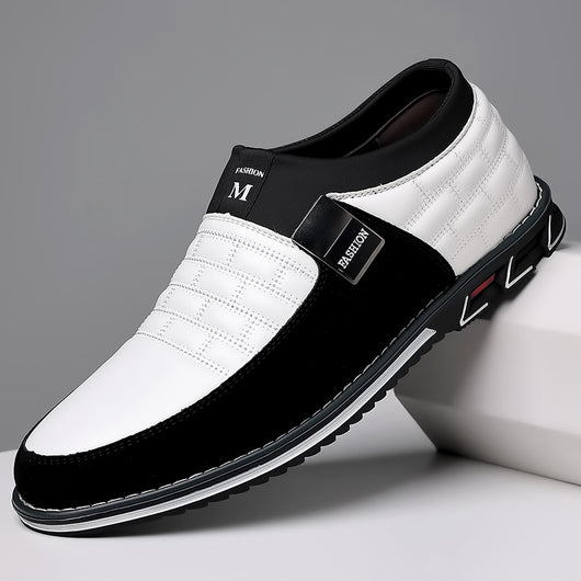Zapatos Casuales de Cuero Talla Grande Todo Clima con Cierre Slip-On - Image 9