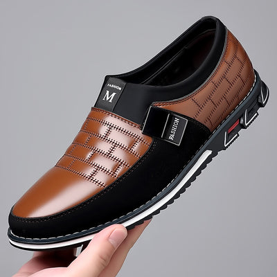 Zapatos Casuales de Cuero Talla Grande Todo Clima con Cierre Slip-On - Image 10
