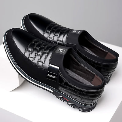 Zapatos Casuales de Cuero Talla Grande Todo Clima con Cierre Slip-On - Image 13