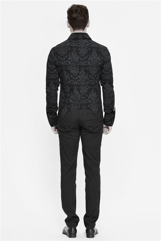 Camisa Hombre Cuello Alto Cremallera Bordada Manga Larga - Image 10
