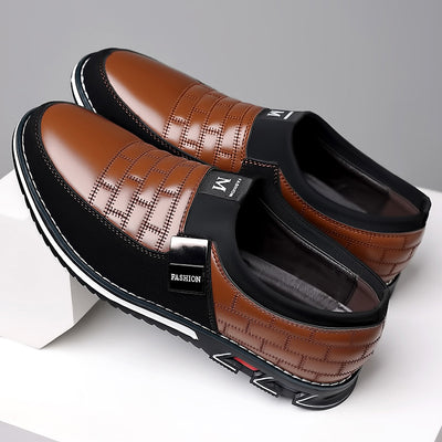 Zapatos Casuales de Cuero Talla Grande Todo Clima con Cierre Slip-On - Image 24