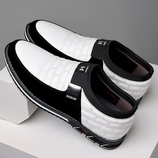 Zapatos Casuales de Cuero Talla Grande Todo Clima con Cierre Slip-On - Image 26