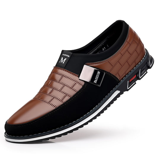 Zapatos Casuales de Cuero Talla Grande Todo Clima con Cierre Slip-On - Image 27