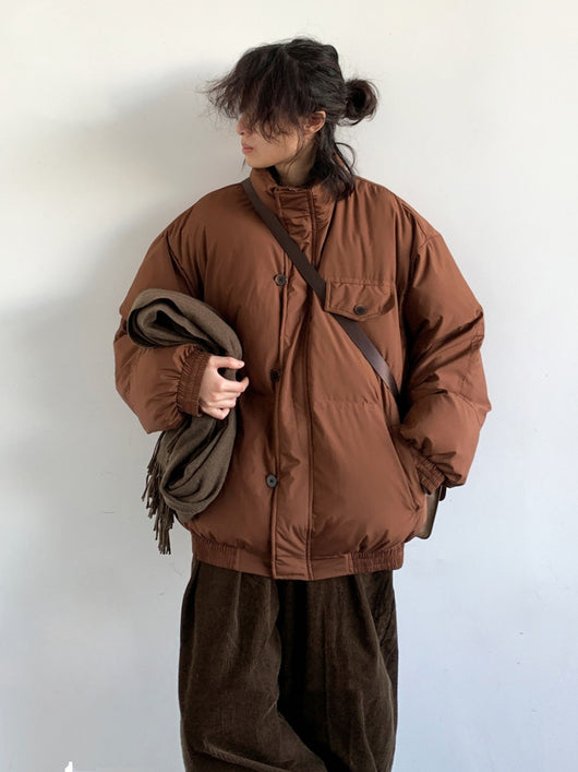 Abrigo de Trabajo Acolchado para Hombre con Cuello Tipo Mao - Image 8