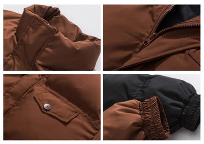 Abrigo de Trabajo Acolchado para Hombre con Cuello Tipo Mao - Image 12