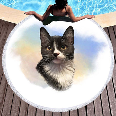 Toalla de Playa con Diseño 3D de Gatos y Perros - Image 8