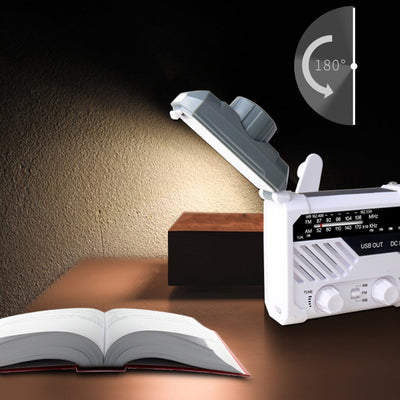 Radio Linterna Solar con Manivela y Pronóstico del Tiempo - Image 11