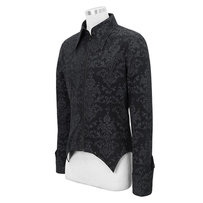 Camisa Hombre Cuello Alto Cremallera Bordada Manga Larga - Image 27