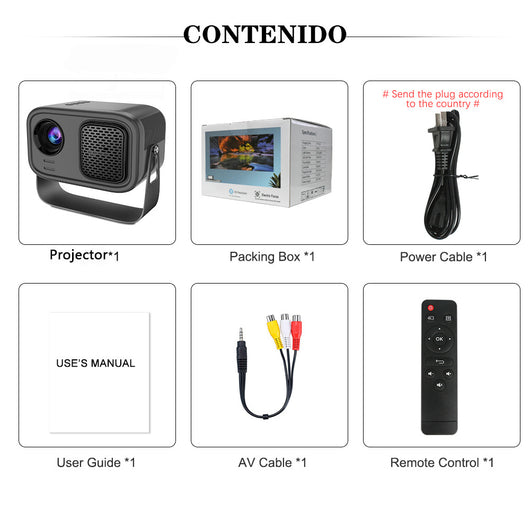 Proyector Portátil HD Inteligente para Oficina en Casa - Image 20