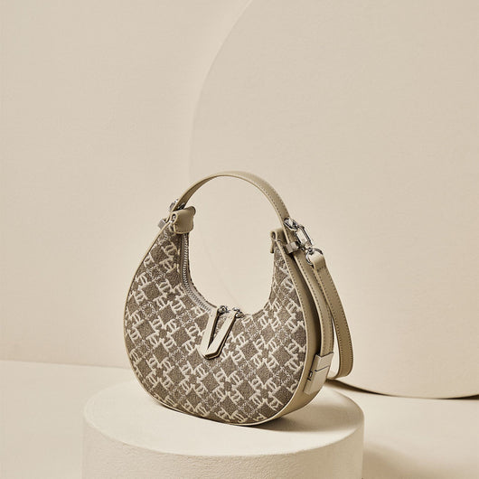 Bolso de Lona Medialuna para Mujer - Diseño Elegante y Funcional - Image 8