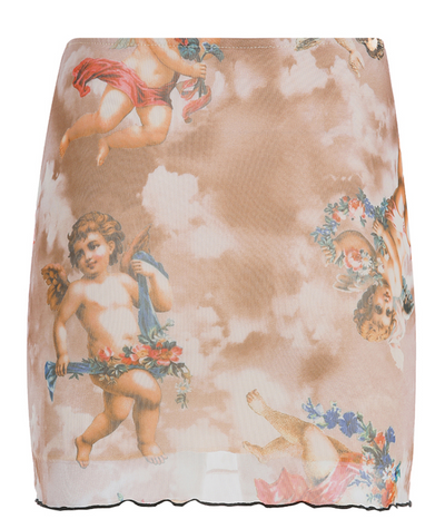 Falda Cintura Alta Retro Ángel - Ajustada y Favorecedora para Mujer - Image 6