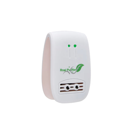 White and light blue plug-in air purifier with a leaf logo and 'Rnai Purifier' text on the front. - Image 22