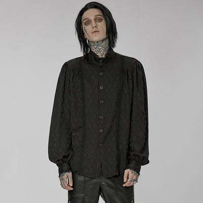 Camisa Clásica de Manga Larga con Cuello Mao para Hombre - Image 15