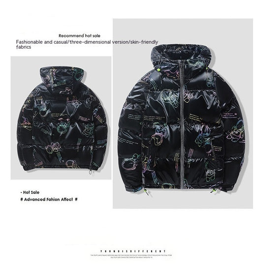 Abrigo de Invierno Acolchado con Capucha para Hombre - Image 11