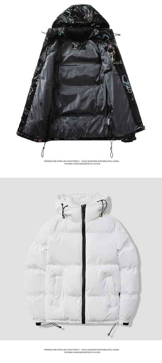 Abrigo de Invierno Acolchado con Capucha para Hombre - Image 15