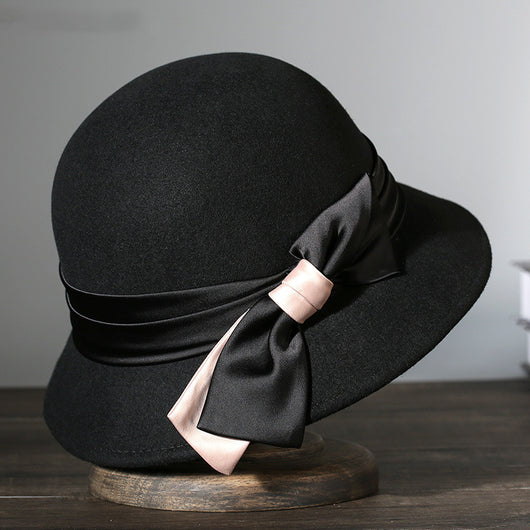 Gorro Bucket Retro Lana Negra - Calidez y Estilo Clásico - Image 20