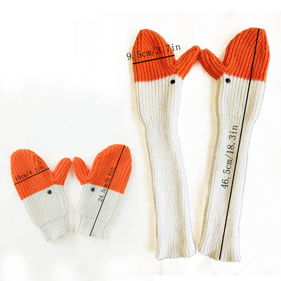 Guantes de Lana Tejida Cisne 3D con Protección Total para Invierno - Image 20