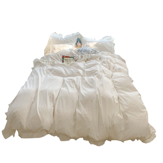Conjunto de Tres Piezas Encaje Crema para Niña - Image 23