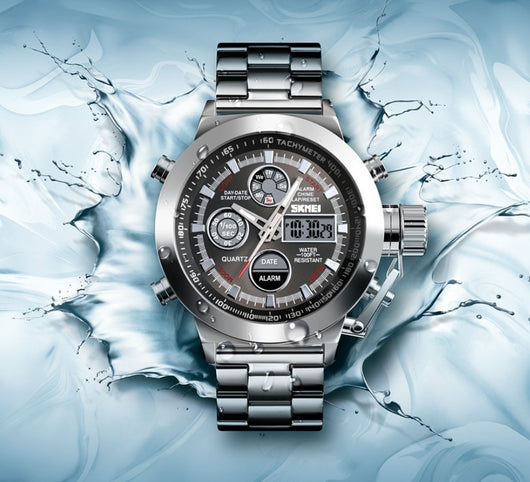 Reloj Deportivo Skmei para Hombre - Acero Inoxidable Resistente al Agua - Image 9