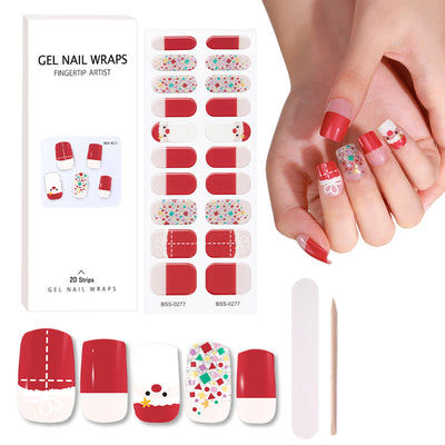 Stickers de Uñas Navideños con Gel UV - Diseños Festivos Brillantes - Image 10