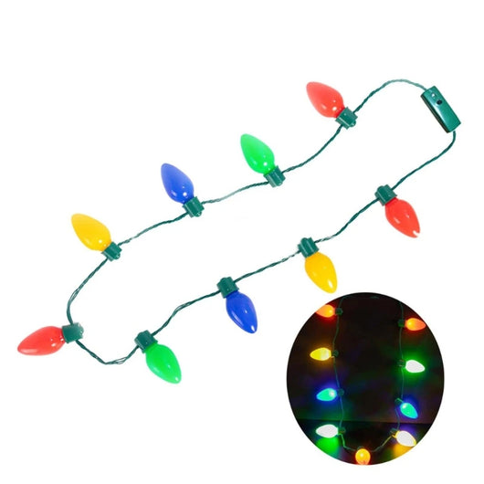 Collar Luminoso Navideño con Bombillas LED Multicolor para Fiestas - Image 16