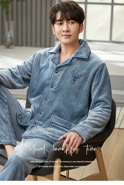 Pijama de Franela para Hombre - Conjunto Invierno - Image 22