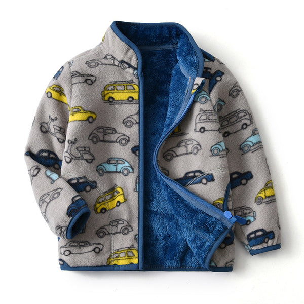 Chaqueta Polar Infantil con Diseño Cartoon
