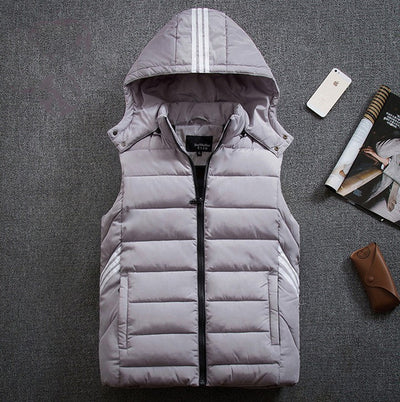 Chaleco de Plumas Grueso para Hombre Talla Grande - Image 9