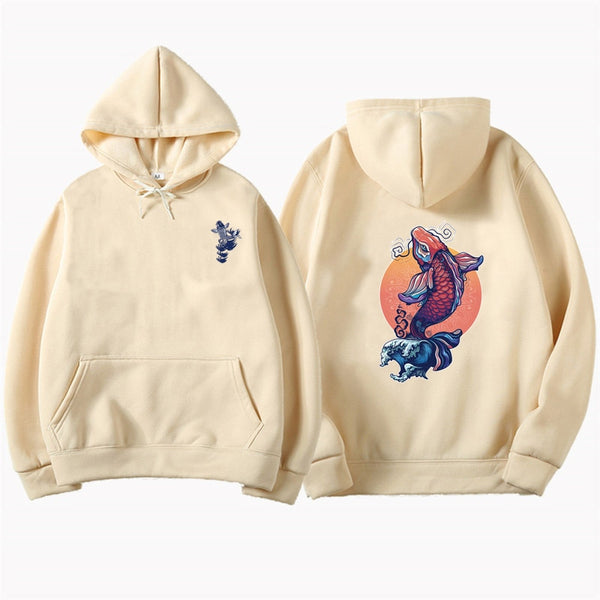 Sudadera con Estampado de Carpa