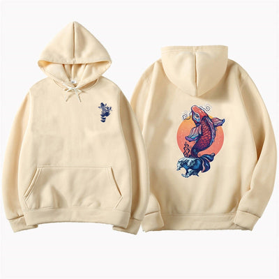 Sudadera con Estampado de Carpa