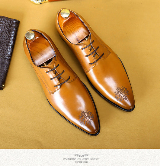 Zapatos de Cuero Ejecutivo con Punta Tallada - Elegancia Profesional - Image 8