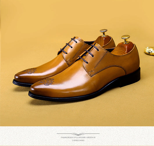 Zapatos de Cuero Ejecutivo con Punta Tallada - Elegancia Profesional - Image 12