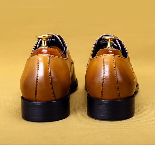 Zapatos de Cuero Ejecutivo con Punta Tallada - Elegancia Profesional - Image 13