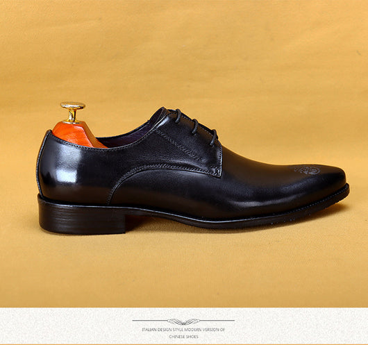 Zapatos de Cuero Ejecutivo con Punta Tallada - Elegancia Profesional - Image 18