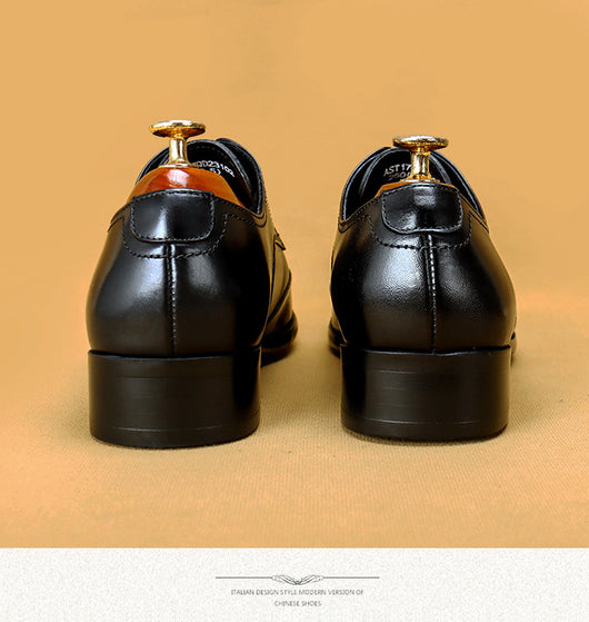 Zapatos de Cuero Ejecutivo con Punta Tallada - Elegancia Profesional - Image 19