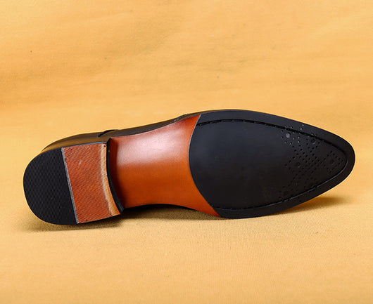 Zapatos de Cuero Ejecutivo con Punta Tallada - Elegancia Profesional - Image 20