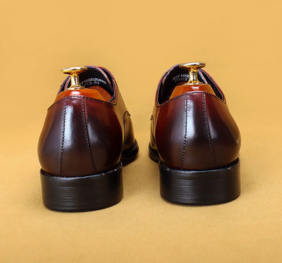Zapatos de Cuero Ejecutivo con Punta Tallada - Elegancia Profesional - Image 26
