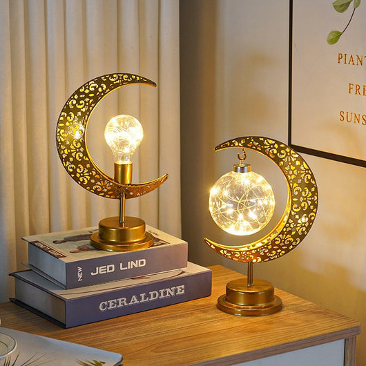 Lámpara LED Decorativa Luna de Hierro Personalizada - Image 11