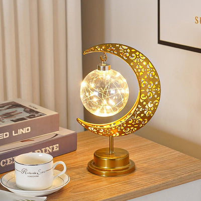Lámpara LED Decorativa Luna de Hierro Personalizada - Image 12