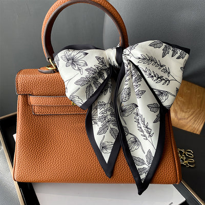 Pañuelo Largo de Seda Estampado Estilo Francés para Mujer - Image 13