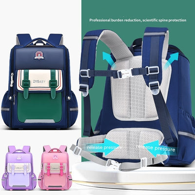 Mochila Escolar Infantil Ligera con Protección de Columna Abierta - Image 10