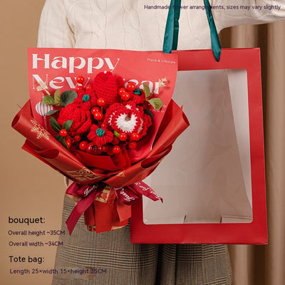 Ramo de Tulipanes Tejidos en Lana - Regalo Perfecto para Mamá, Graduación y Ocasiones Especiales - Image 14