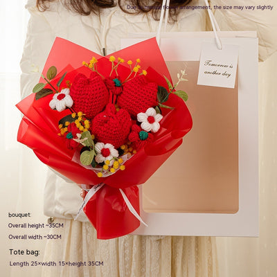 Ramo de Tulipanes Tejidos en Lana - Regalo Perfecto para Mamá, Graduación y Ocasiones Especiales - Image 18