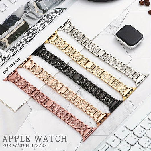 Correa de Reloj Metal con Diamantes Incrustados - Image 11