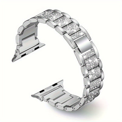 Correa de Reloj Metal con Diamantes Incrustados - Image 4