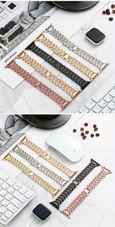 Correa de Reloj Metal con Diamantes Incrustados - Image 7
