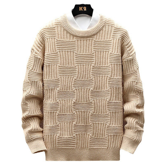 Suéter Básico Manga Larga Cuello Redondo para Hombre - Image 5