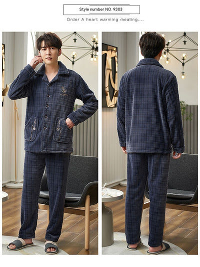Pijama de Franela para Hombre - Conjunto Invierno - Image 38