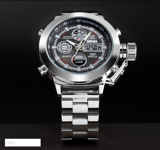 Reloj Deportivo Skmei para Hombre - Acero Inoxidable Resistente al Agua - Image 20