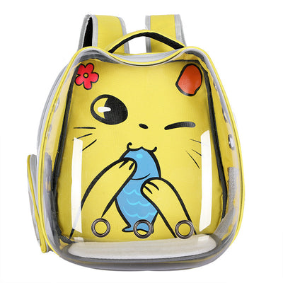 Mochila Transportadora Transparente para Gatos - Portátil y Segura - Image 13